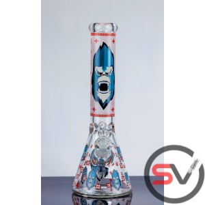 MAD GORILLA GLASS BEAKER WATER PIPE 14inch (GLOW IN DARK)